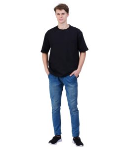 Oversized T-Shirt Jet black | Men's Oversized T-shirt | Loamy