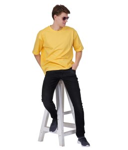 Oversized T-Shirt Cornsilk | Men's Oversized T-shirt | Loamy