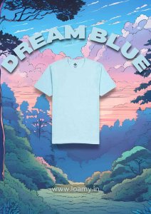 Oversized T-Shirt Dream blue | Men's Oversized T-shirt | Loamy