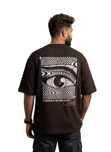 Urban "Distortion" Oversized Tee | 240 GSM Premium Loopknit